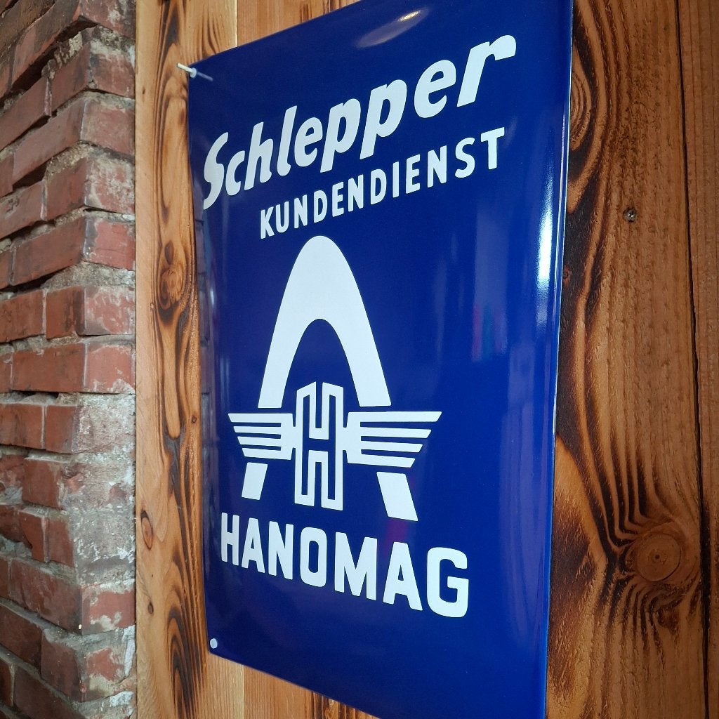Hanomag Schlepper - Emaille bord, Ophalen of Verzenden