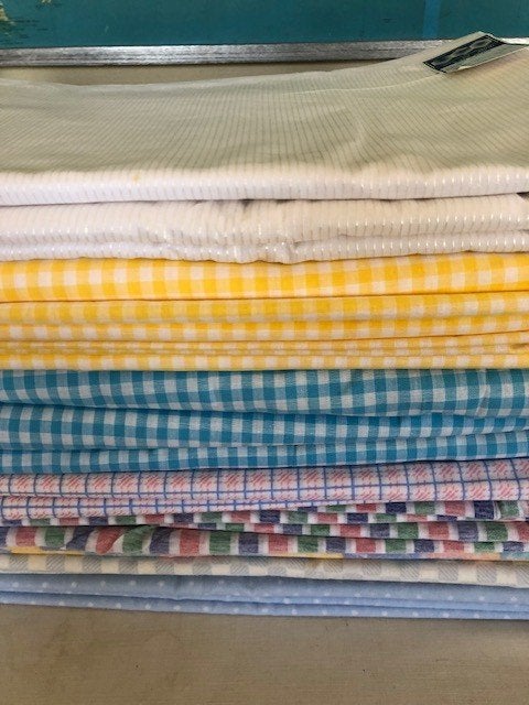 LOT  COUPONS, Bruin, 120 cm of meer, Ophalen of Verzenden, Katoen