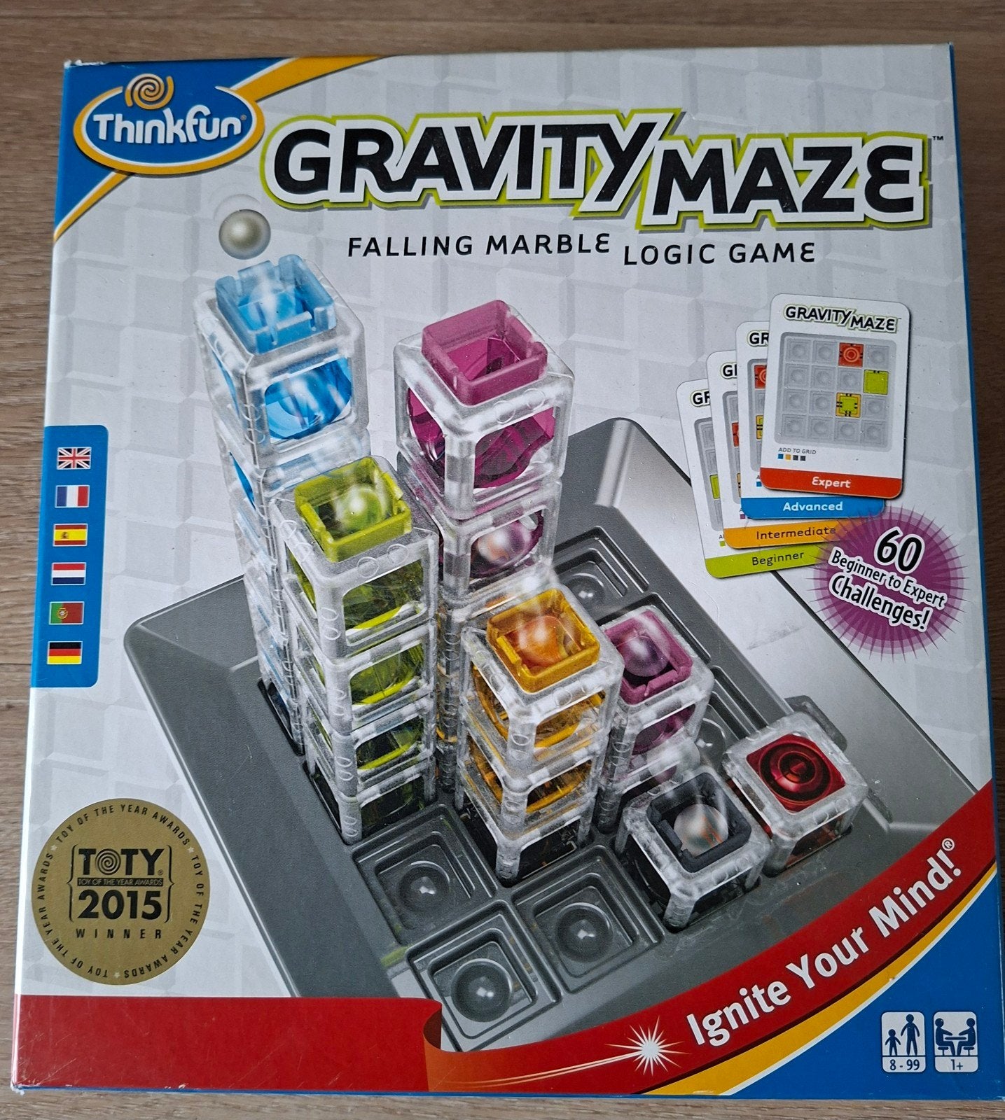 Thinkfun Gravity Maze: Falling Marble Logic Game, Een of twee spelers, Ophalen of Verzenden, Zo goed als nieuw, Thinkfun