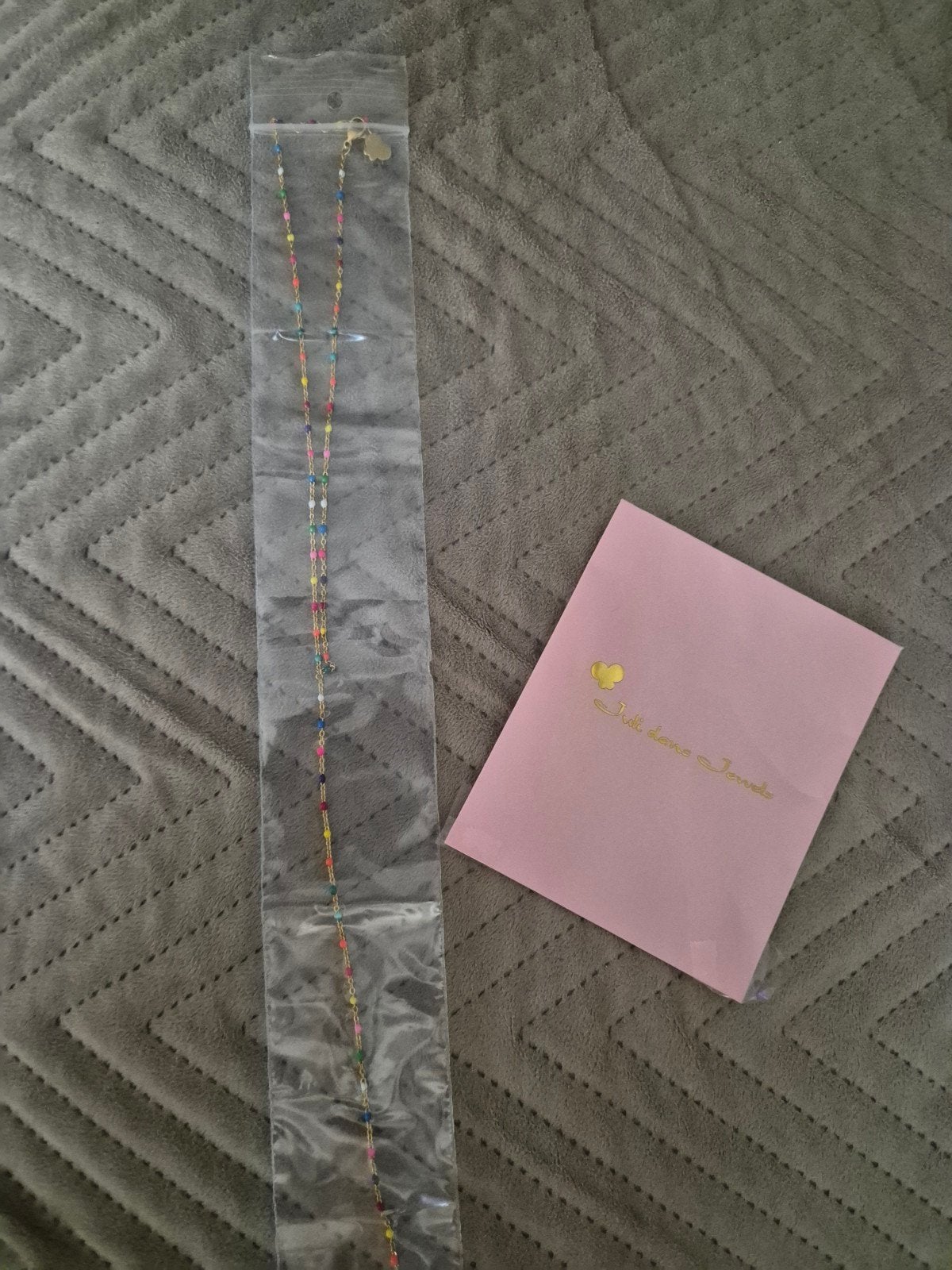 Te koop nieuwe ketting en oorbelletjes, Overige materialen, Verstelbaar, Nieuw, Ophalen of Verzenden