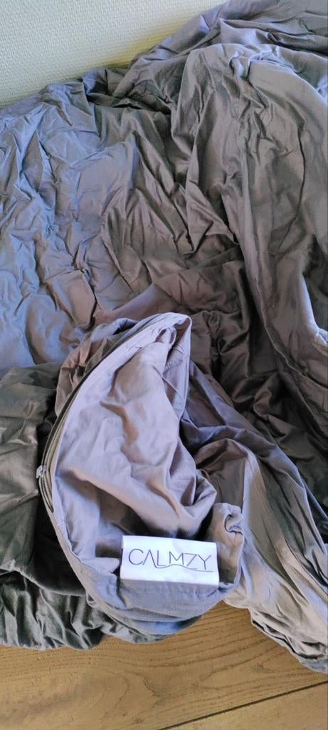 Calmzy verzwaringsdeken 9 kg, Ophalen, Eenpersoons, Grijs, Deken of Dekbed