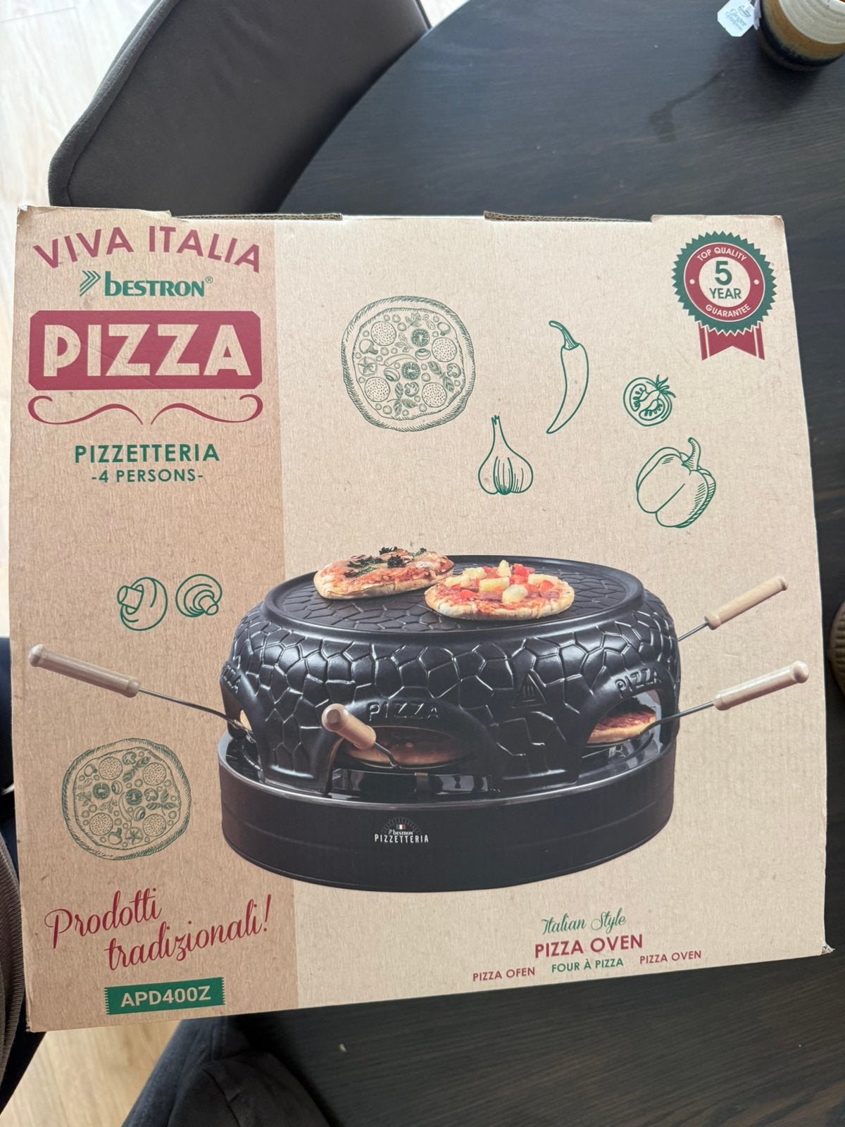Gloednieuwe pizza oven!, Ophalen, Zo goed als nieuw, 4 t/m 7 personen