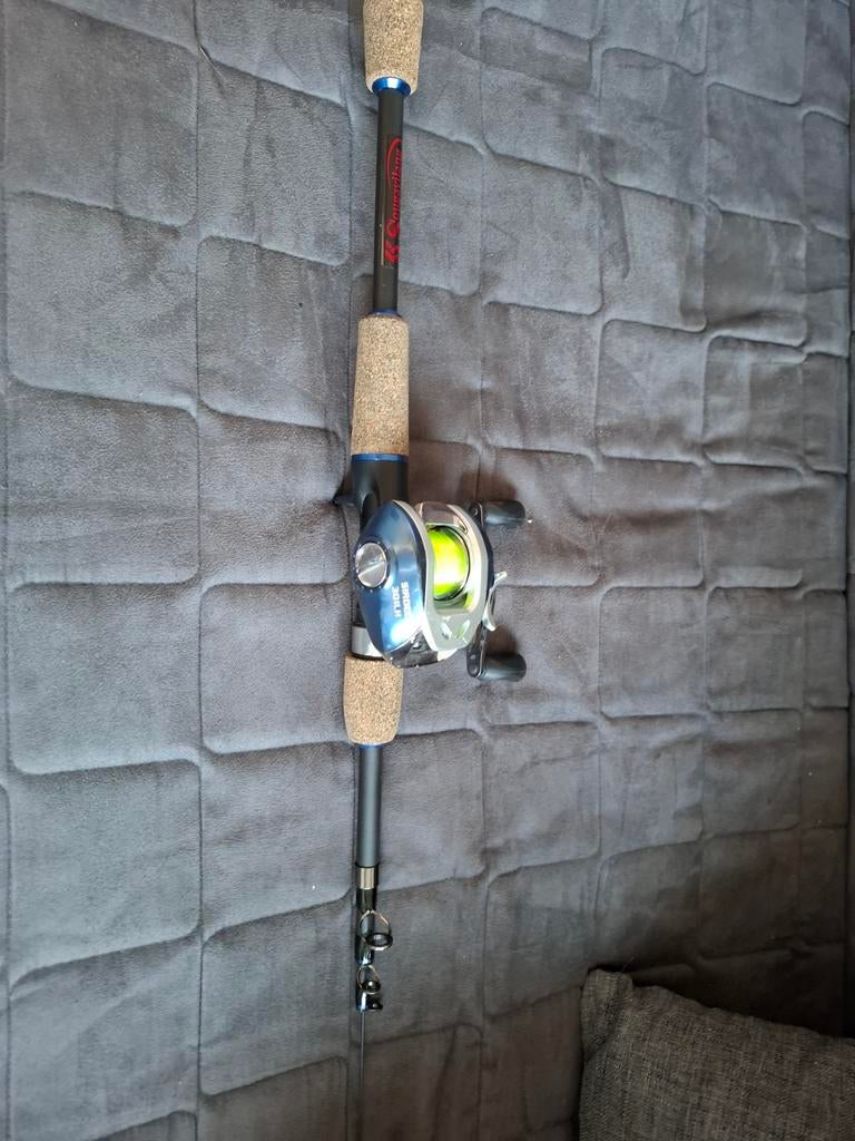 Sougayilang Werphengel met X2 Sirocco 301LH Baitcastingreel, Ophalen of Verzenden