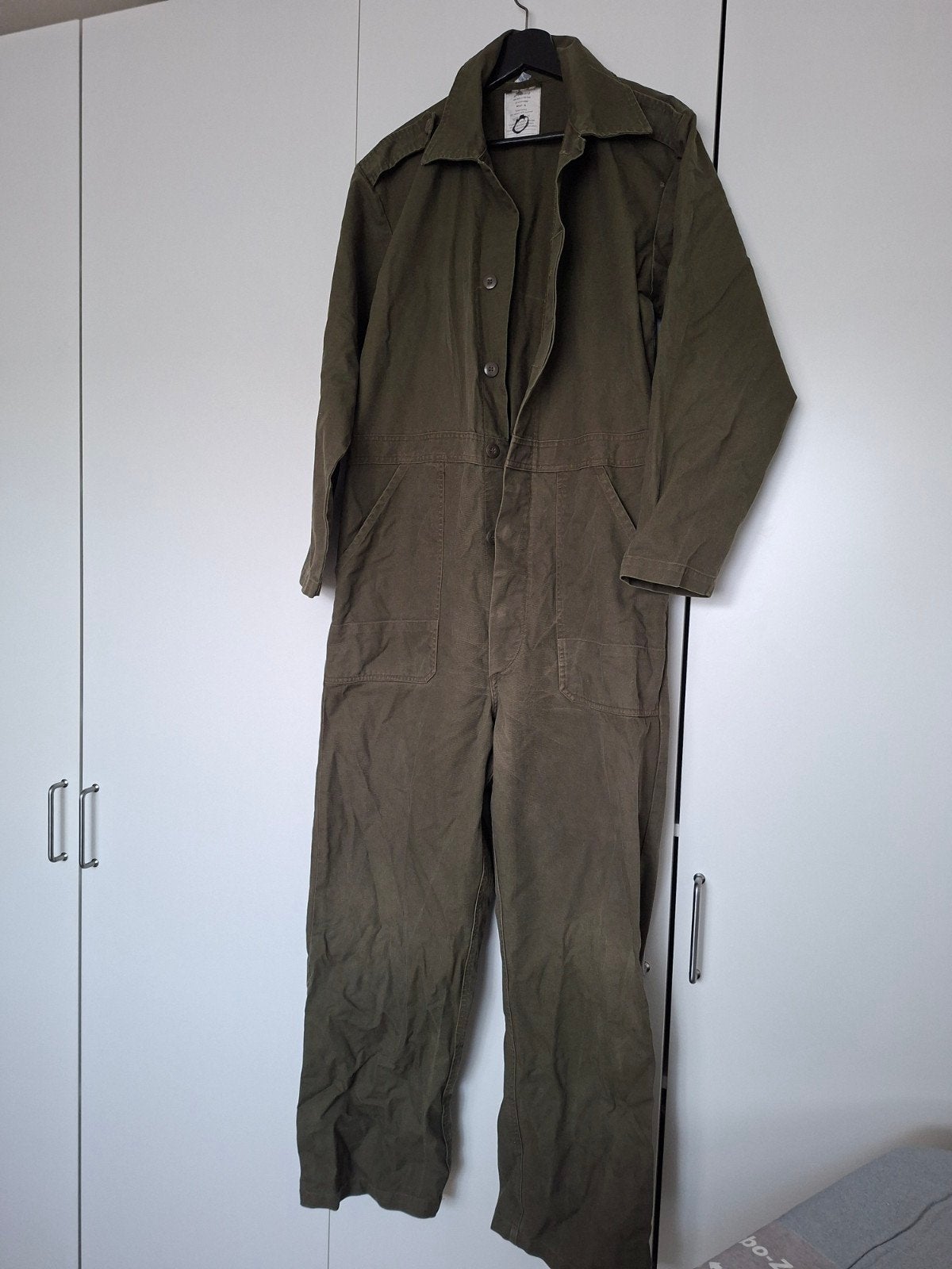 Vintage Groene Overall Maat 50, Ophalen of Verzenden, Gedragen, Onbekend