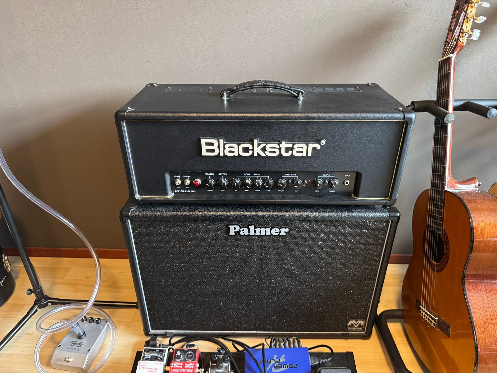 Blackstar HT Club 50 + Palmer 2x12 celestion v30 cabinet, Ophalen, Zo goed als nieuw, Gitaar, 50 tot 100 watt