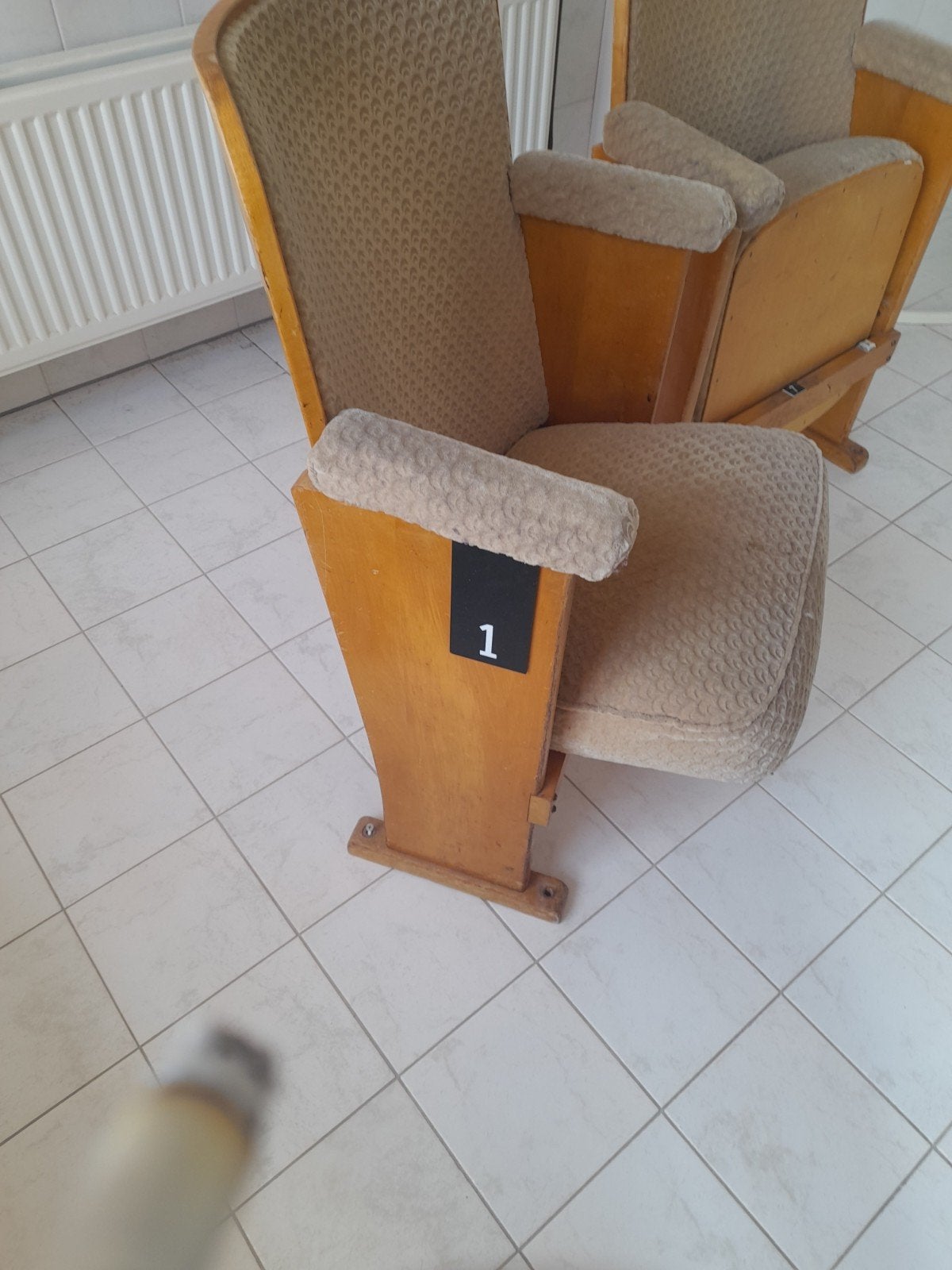 Twee bioscoop  stoelen, Ophalen of Verzenden