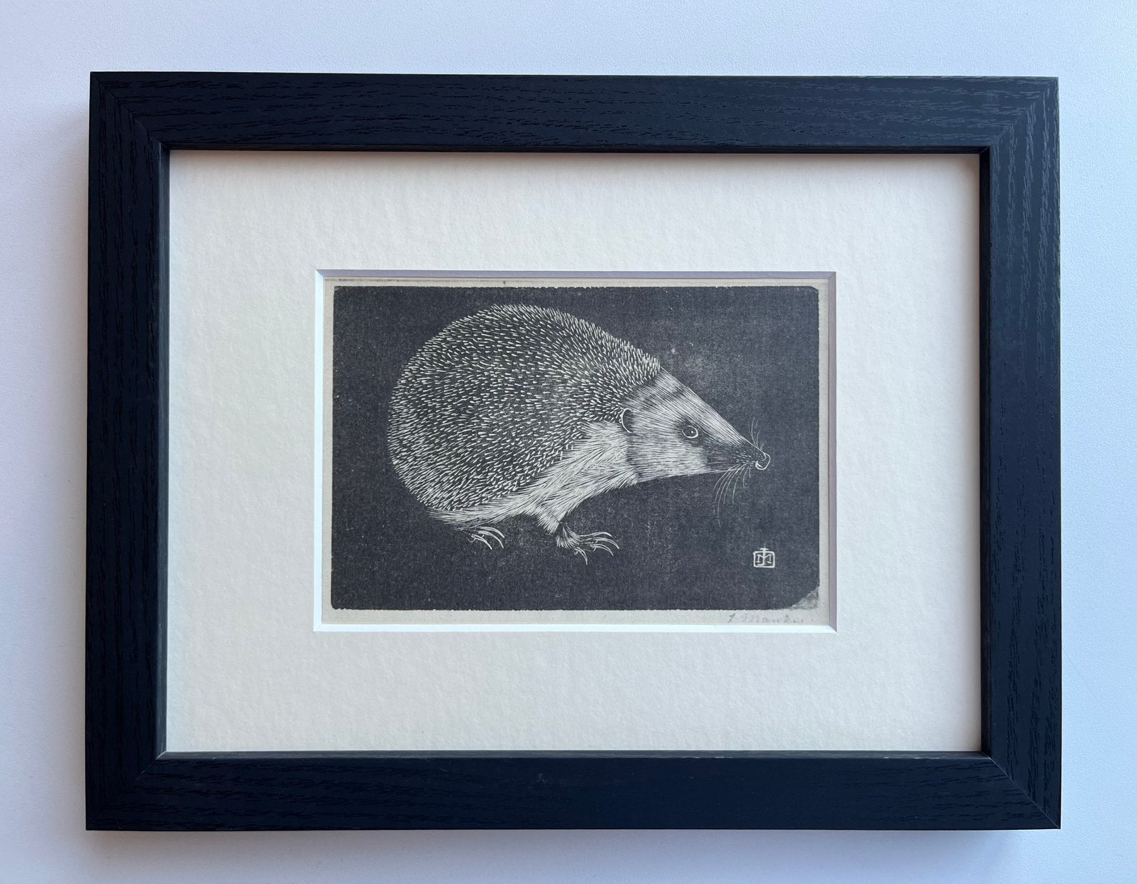 Jan Mankes - Egel, Antiek en Kunst, Ingelijst, Ophalen of Verzenden, Gravure, Flora en Fauna