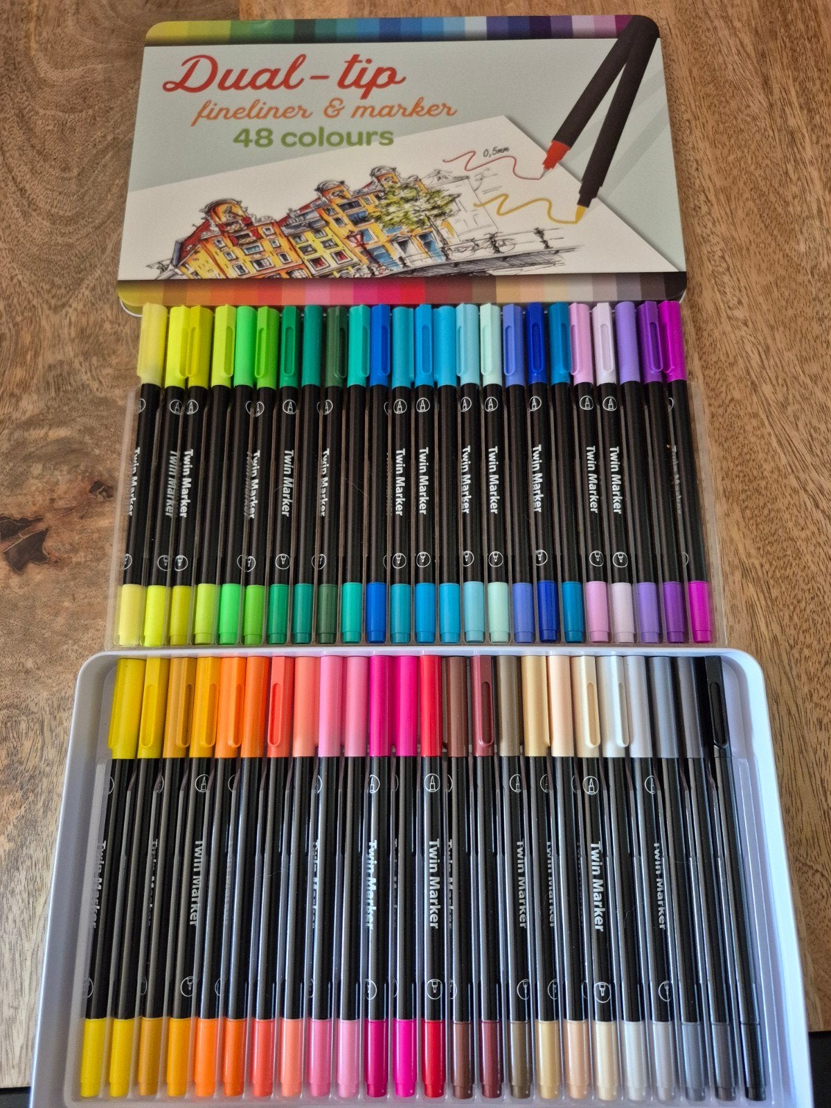 Diverse tekenspullenset: oliepastels, stiften, potloden, Ophalen, Nieuw, Potlood of Stift
