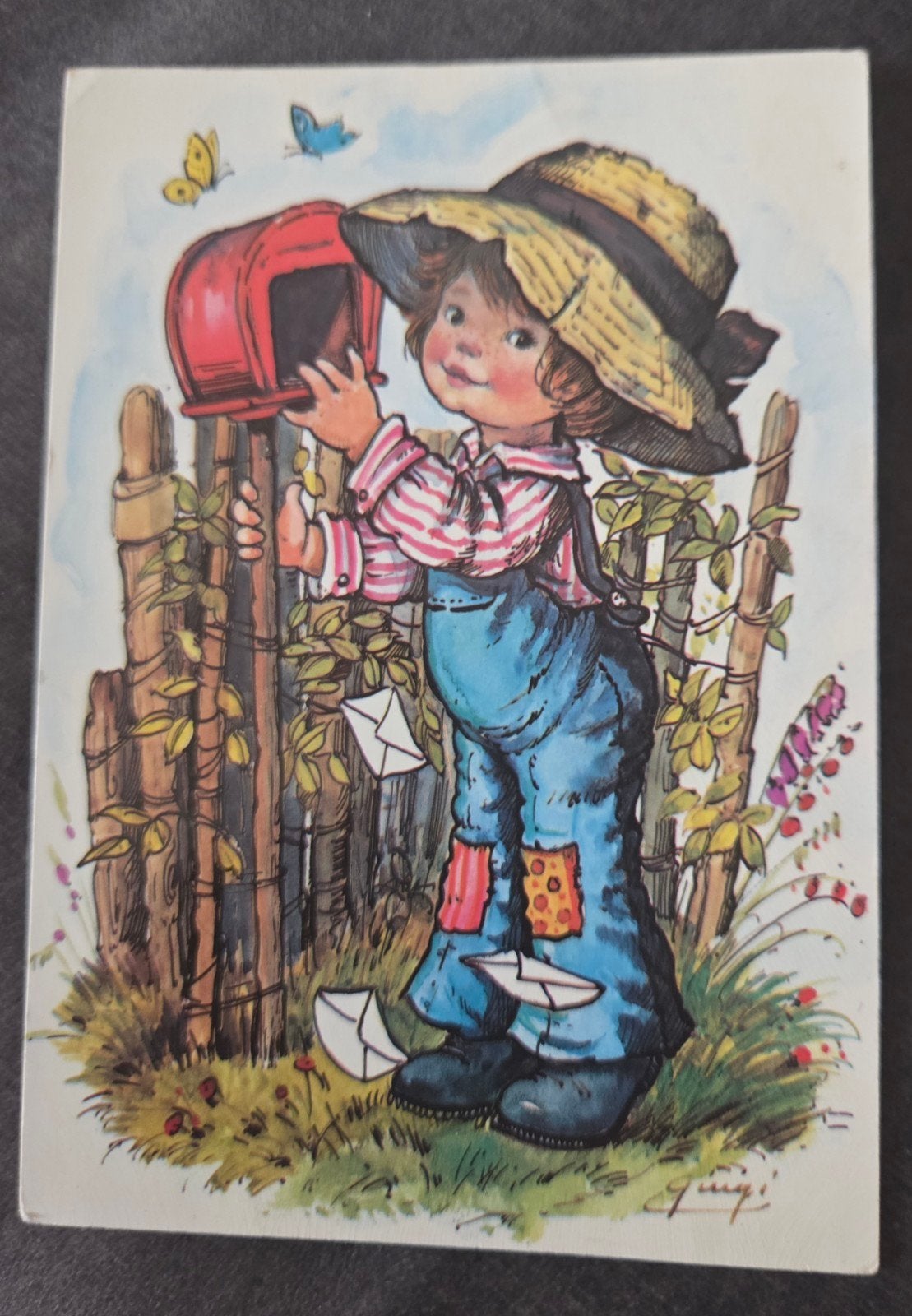 Jongen met Postbus en Brieven, Verzenden, 1960 tot 1980, Gelopen, Kinderen