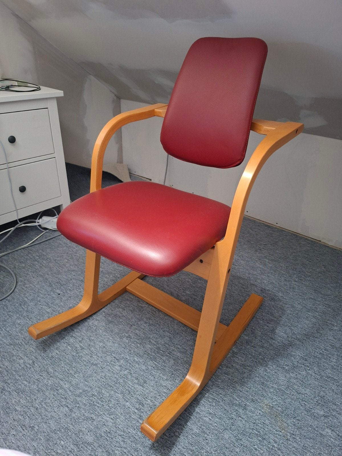 schommel stoel, Ophalen, Gebruikt, Minder dan 75 cm, Hout
