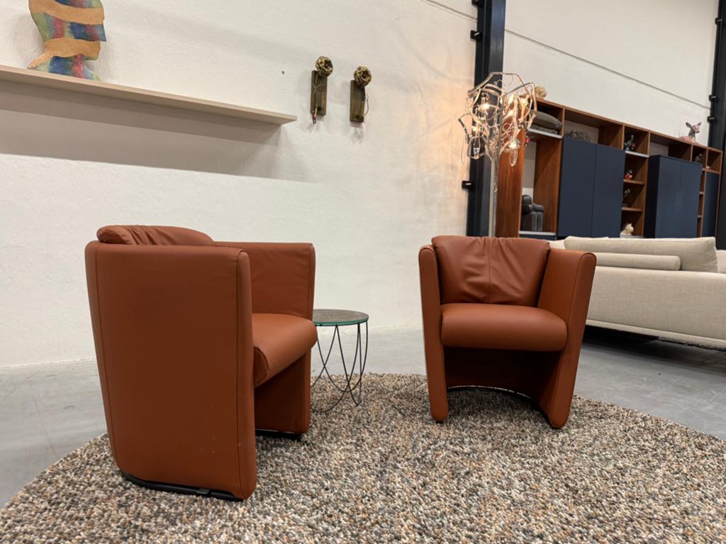 2 Nieuw Leolux Suva Fauteuils Wapiti Hawk leer design stoel, Huis en Inrichting, Fauteuils, Leolux, Nieuw, Ophalen of Verzenden