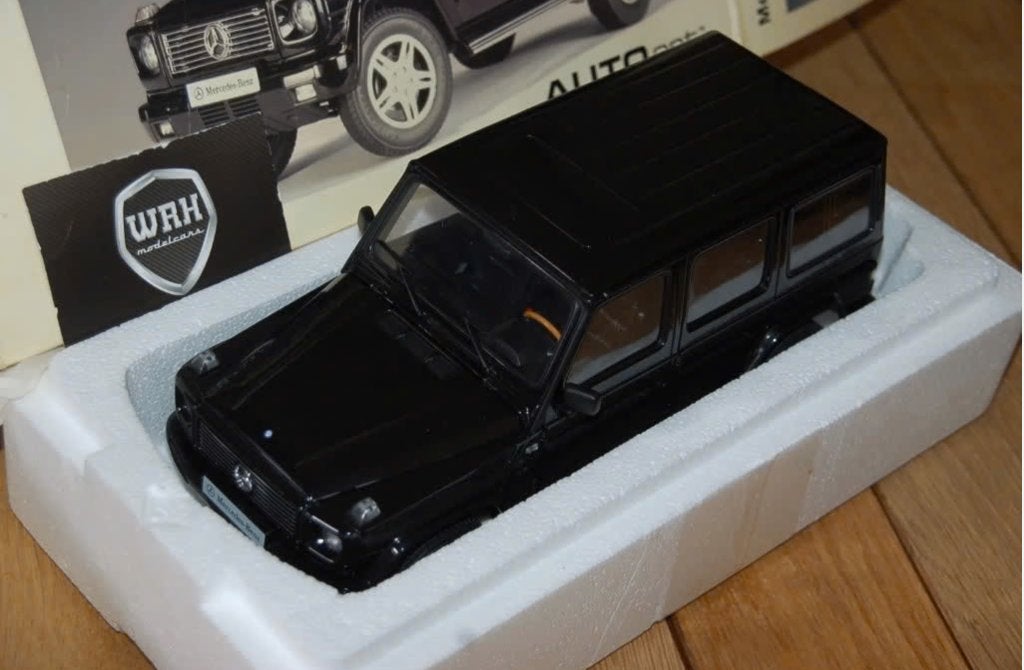 1:18 Mercedes G Wagon G klasse black Autoart 76101 inbox WRH, Verzenden, Zo goed als nieuw, Auto, Autoart