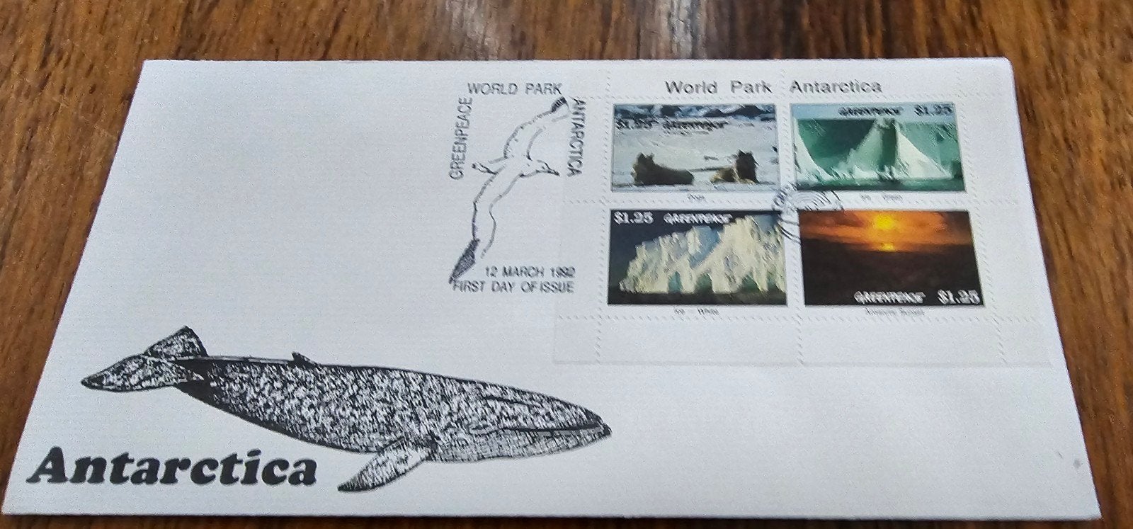 Greenpeace Antarctica Expeditie Eerste Dag Uitgifte Envelop, Verzenden, Overige landen, Gestempeld
