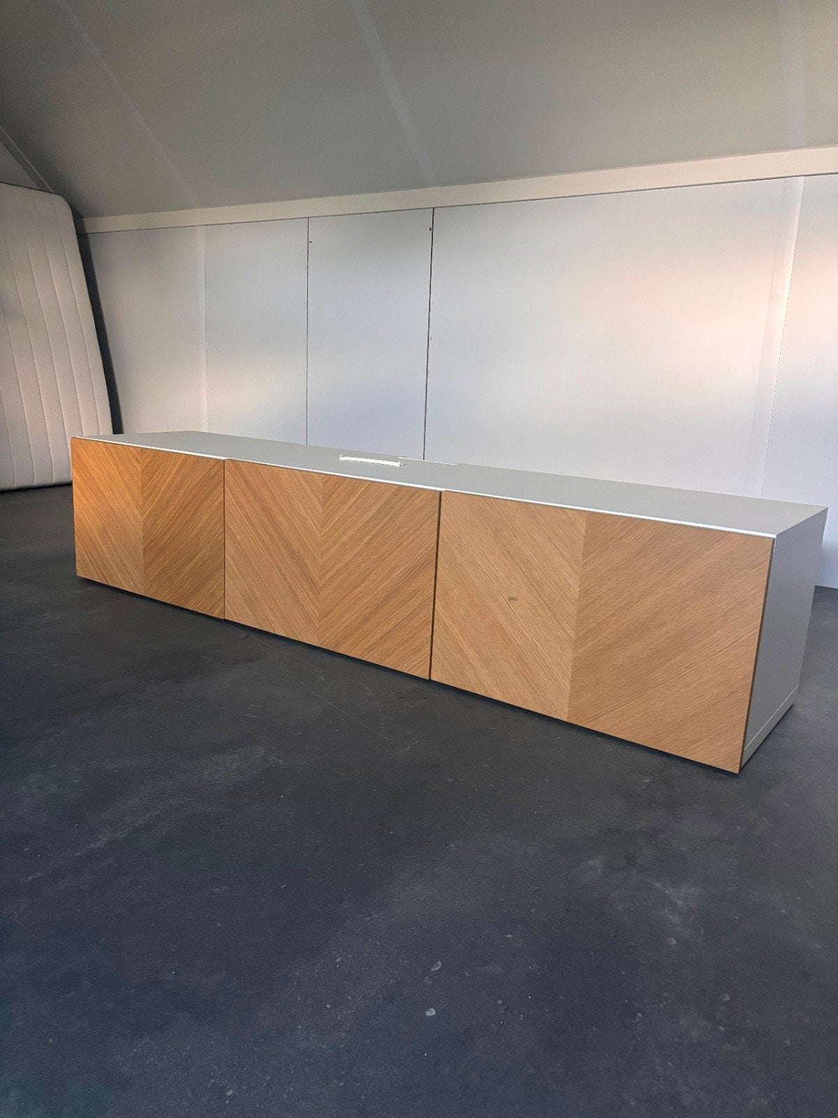 Besta TV-meubel/dressoir met houten fronten, Ophalen, Gebruikt, Overige materialen, 200 cm of meer