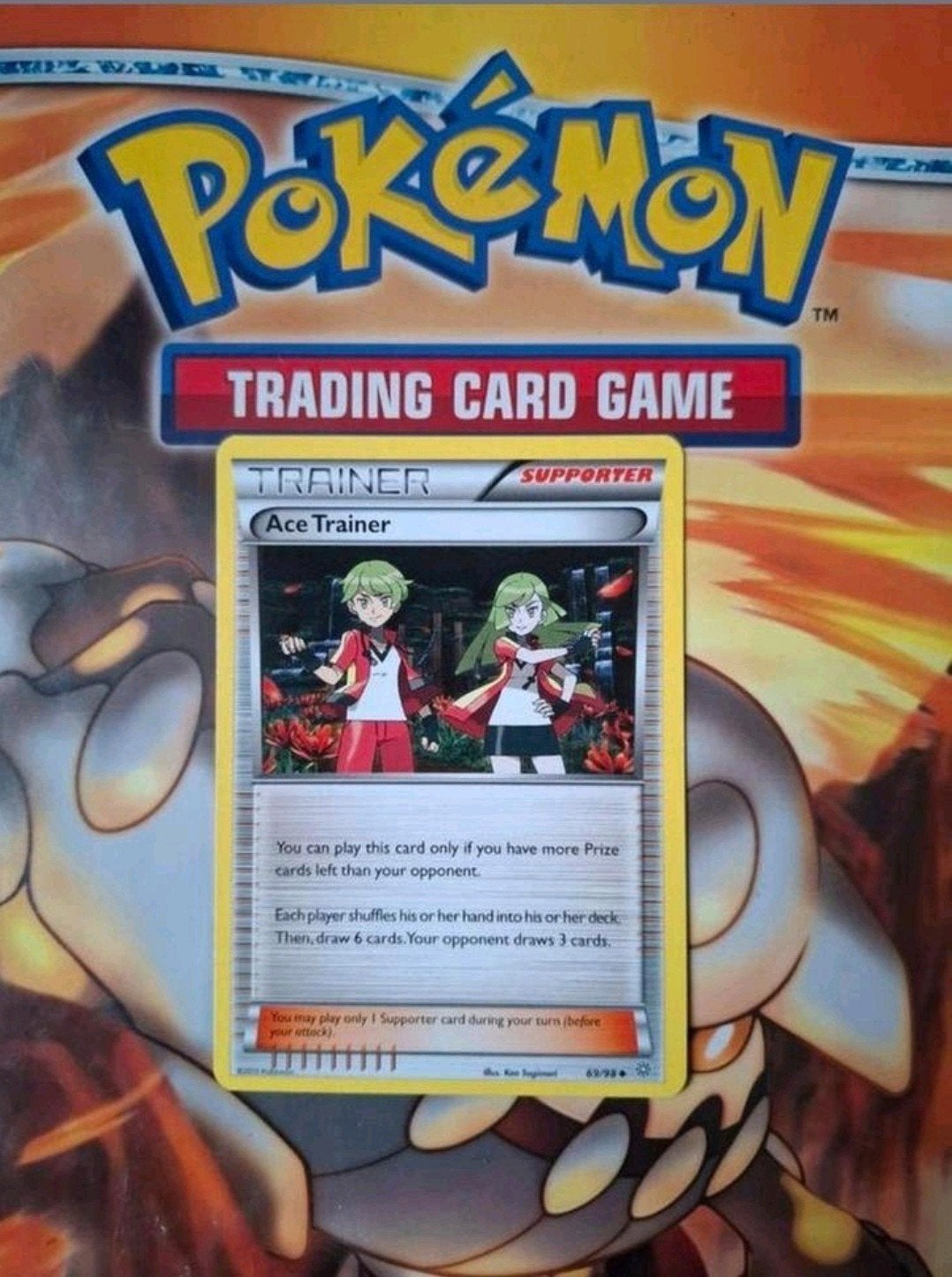 Ace trainer 69/98 XY Ancient Origins pokemon kaart, Ophalen of Verzenden, Zo goed als nieuw, Losse kaart