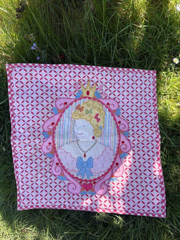 Kussen prinses kroon, Huis en Inrichting, Woonaccessoires | Kussens, Ophalen of Verzenden, Nieuw, Roze, Vierkant
