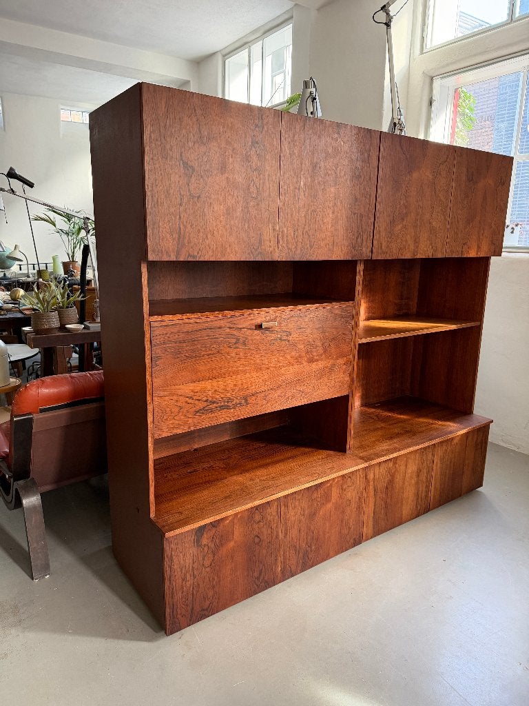 Vintage design wandkast, midcentury wall unit, high board, Ophalen, Gebruikt, -, -