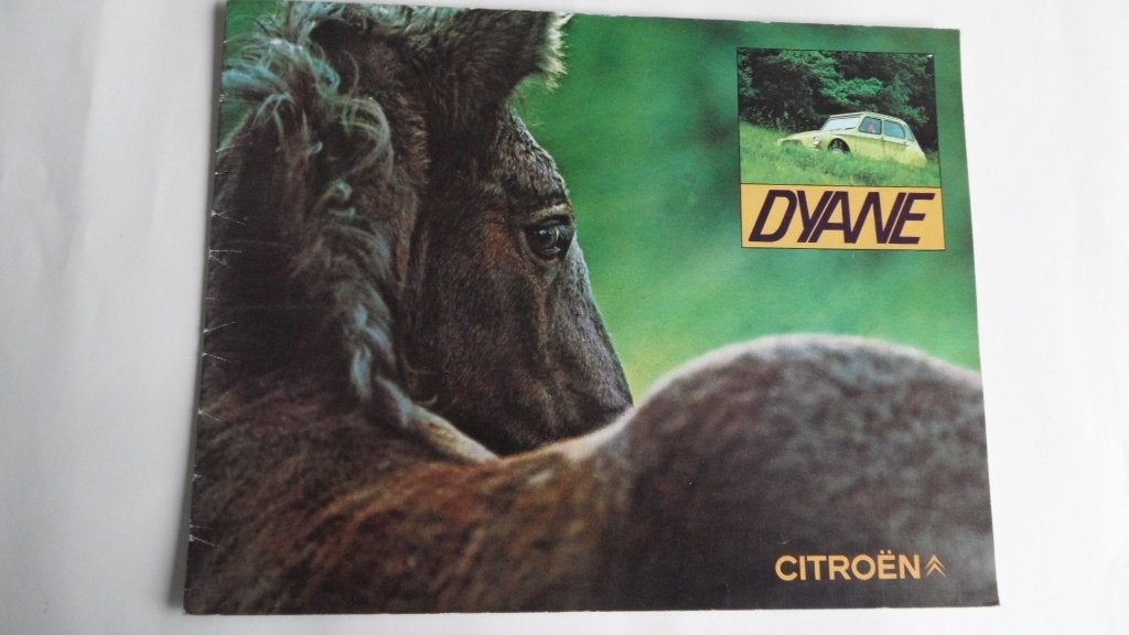 Citroën Dyane oldtimerauto 1969 folder, Verzenden, Zo goed als nieuw, Citroën
