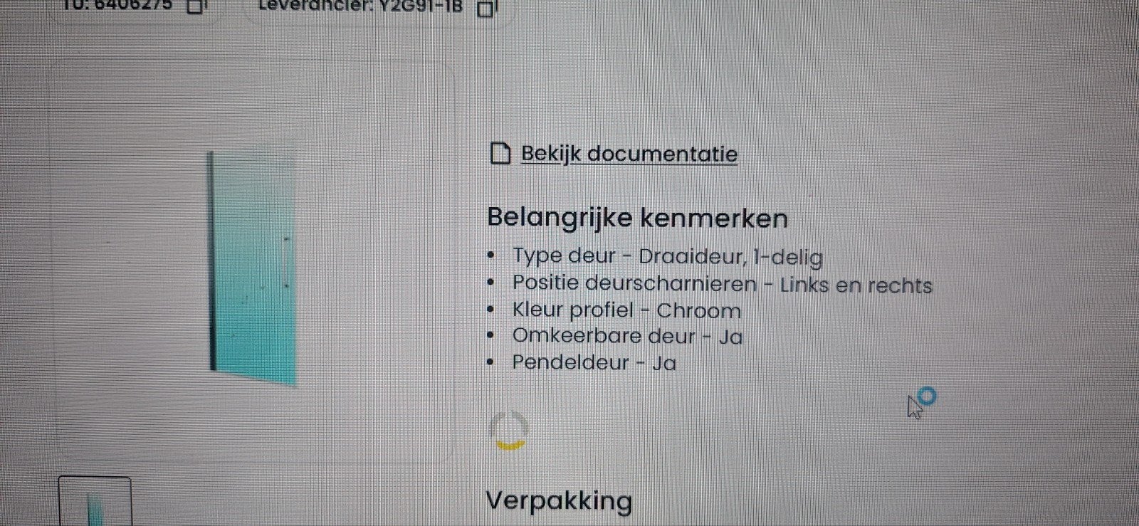 Novellini Douchedeur Draaideur 1-delig Veiligheidsglas, Doe-het-zelf en Verbouw, Ophalen, 80 tot 100 cm, Binnendeur, Nieuw