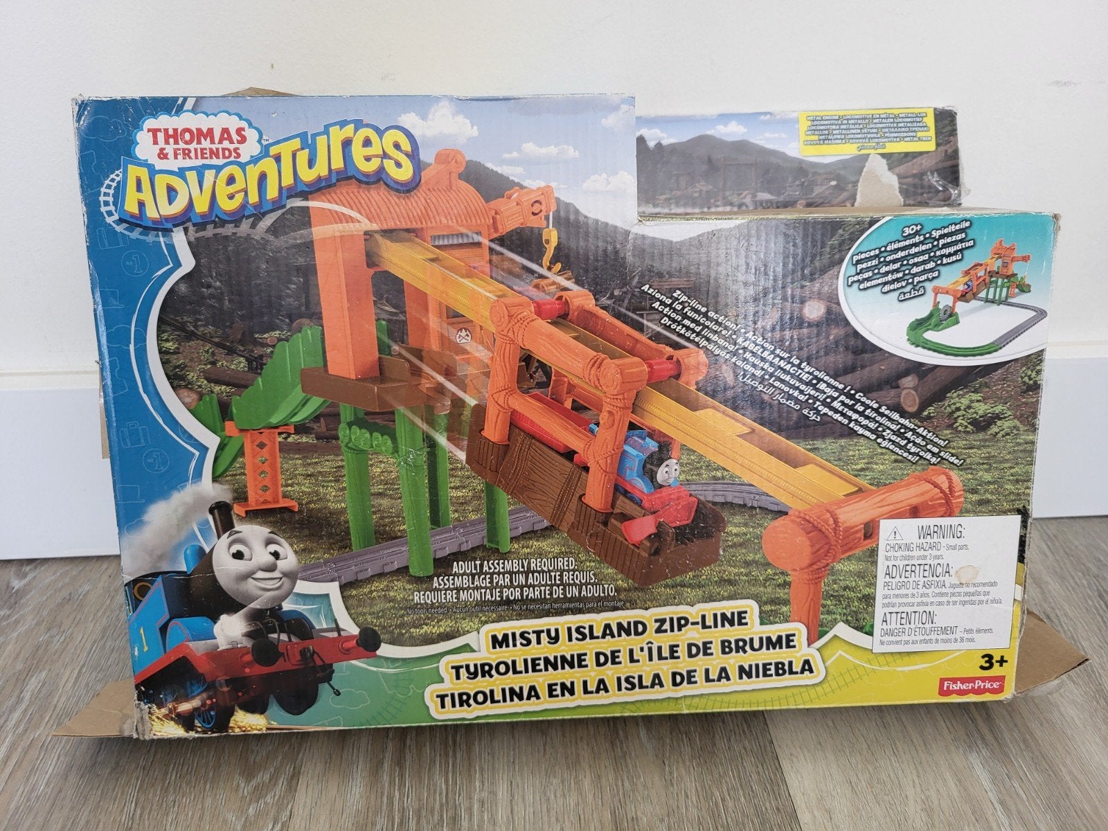 Thomas de Trein Adventures Misty Island Zip-Line & Treinen, Ophalen, Gebruikt