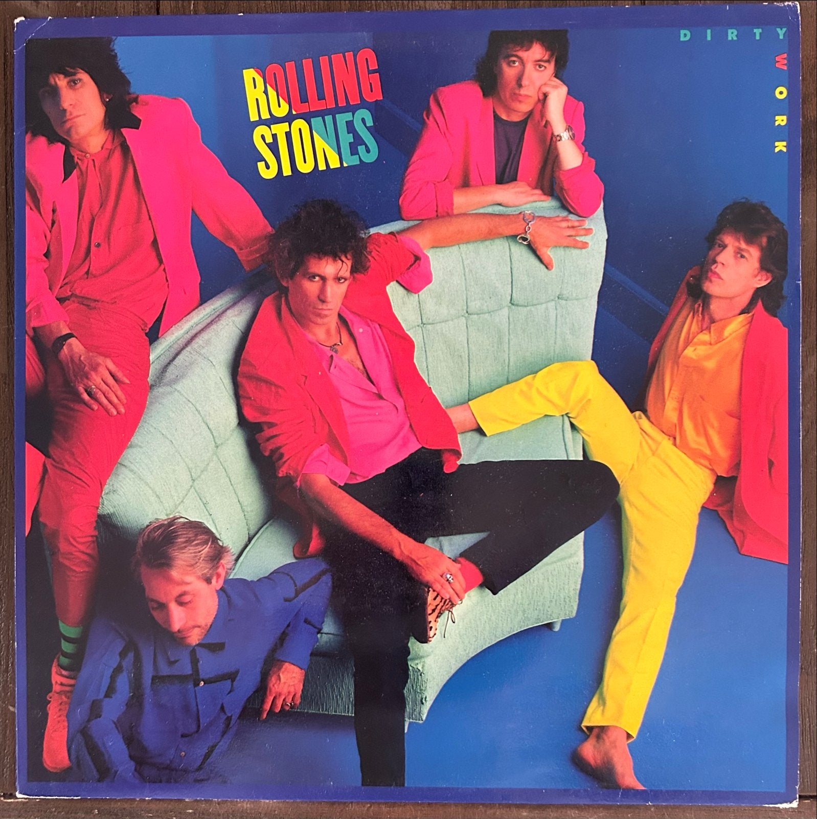 Rolling Stones - Dirty Work LP (1986), Gebruikt, Originele persing, Ophalen of Verzenden, 12 inch