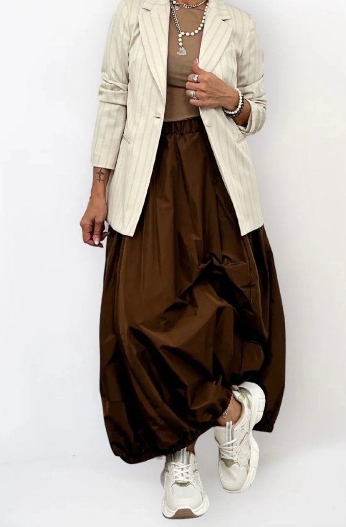 Jurerê NIEUW asymmetrische ballonrok bruin maat S (38/40), Kleding | Dames, Rokken, Maat 38/40 (M), Bruin, Verzenden, Jurerê