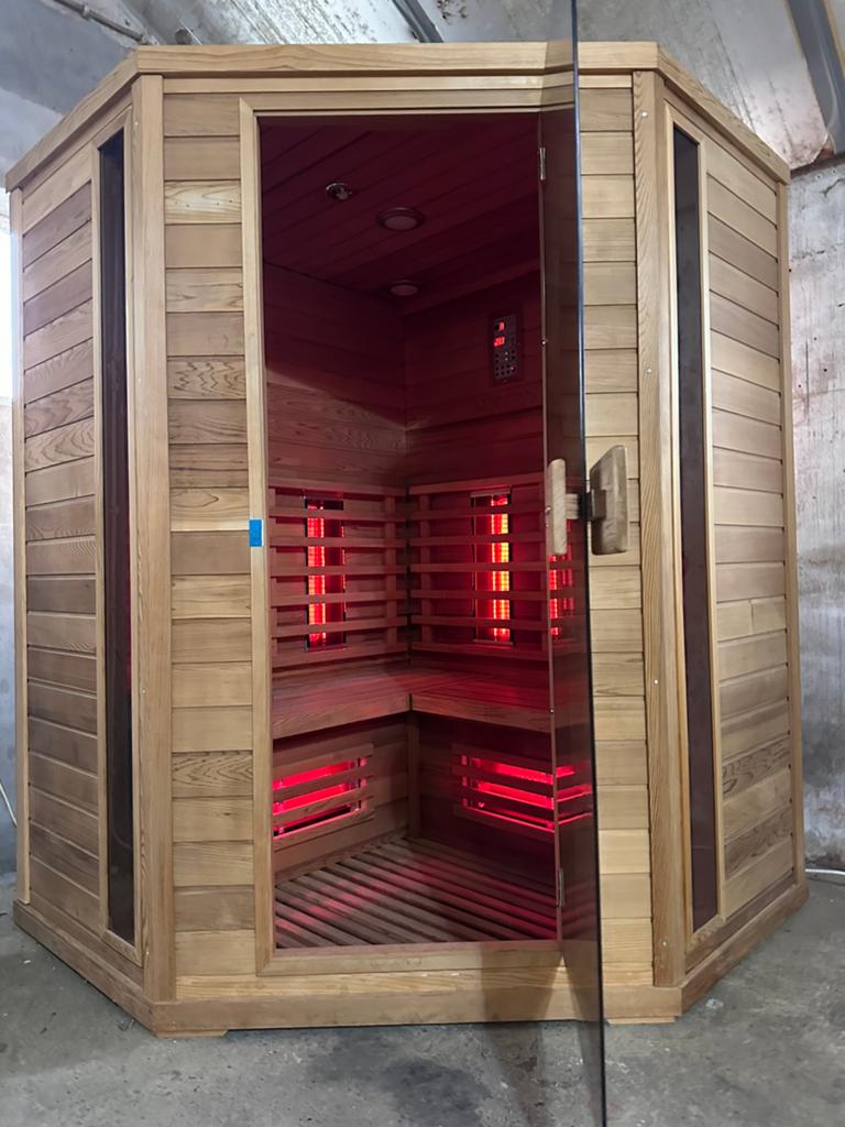 COMBI SAUNA INFRAROOD MET OPGIETKACHEL GRATIS BEZORGD! 🚚