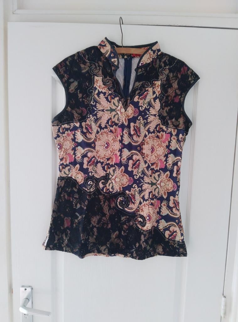 Chinese top, Ophalen of Verzenden, Zo goed als nieuw, Maat 42/44 (L), Zonder mouw