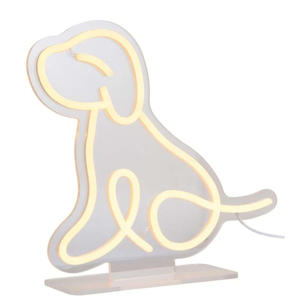 Nieuw, Leitmotiv tafellamp Sitting Dog, geel, 27.8x27.8x30cm, Leitmotiv, Kipstraat 6 3011 RT Rotterdam, Overige merken, Nieuw