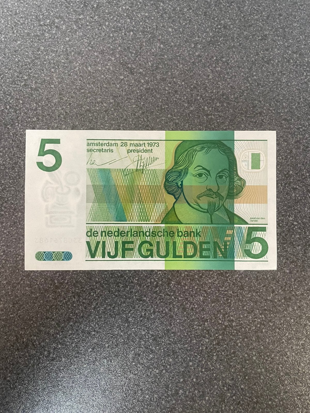 5gulden 1973 UNC, Postzegels en Munten, Ophalen of Verzenden, 5 gulden