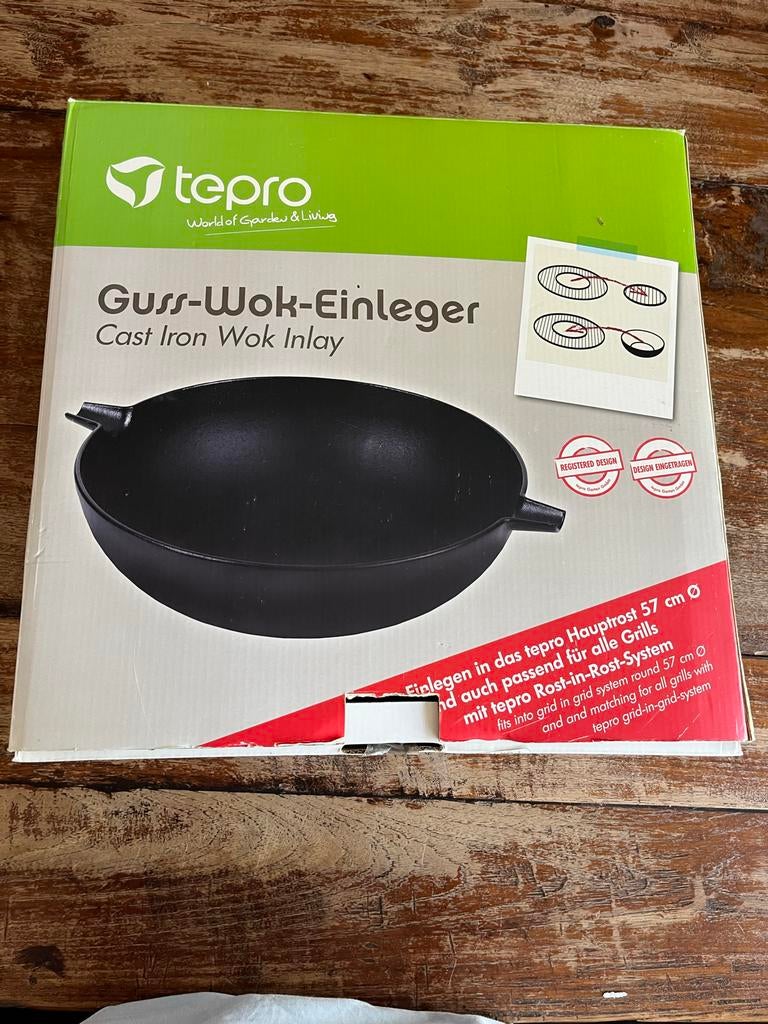 Tepro Guss-Wok-Einleger - Gietijzeren Wok Inleg, Ophalen, Gebruikt
