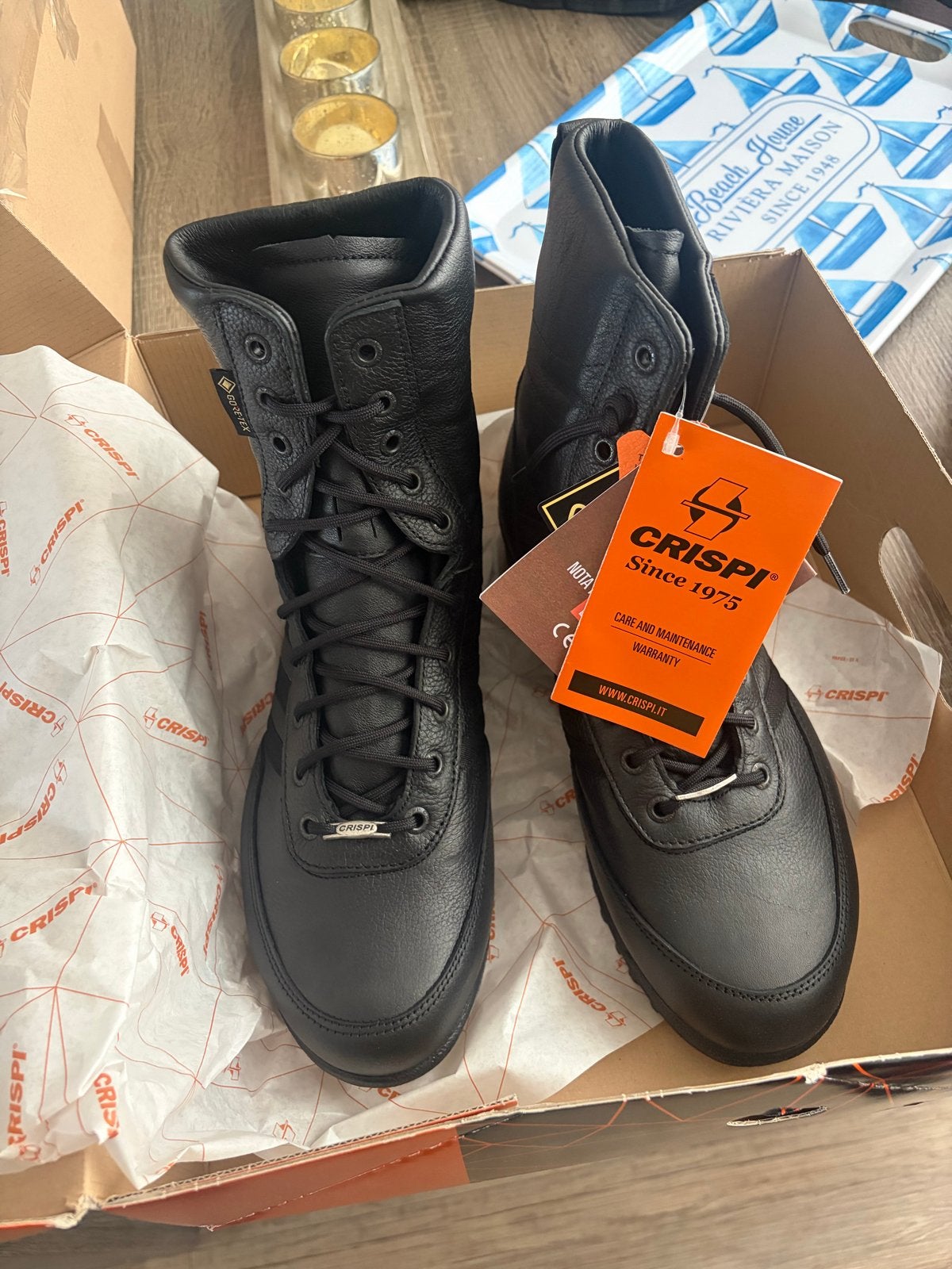 Crispi S.W.A.T. HTG Black - Nieuw in doos, maat 44, Ophalen, Nieuw, Zwart, Hoge laarzen