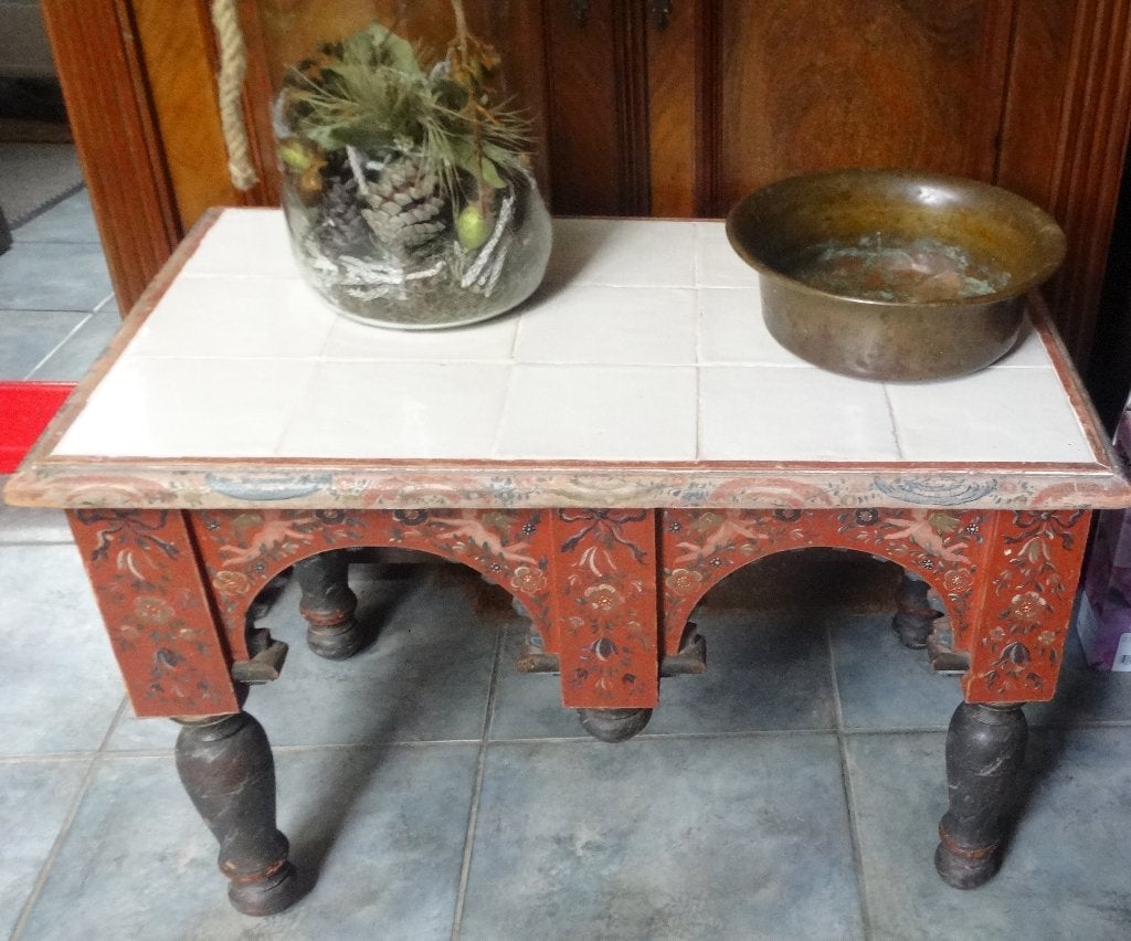 SCHATTIGE HINDELOPEN TAFEL / OPSTAP * Witjes Tegels *, Ophalen