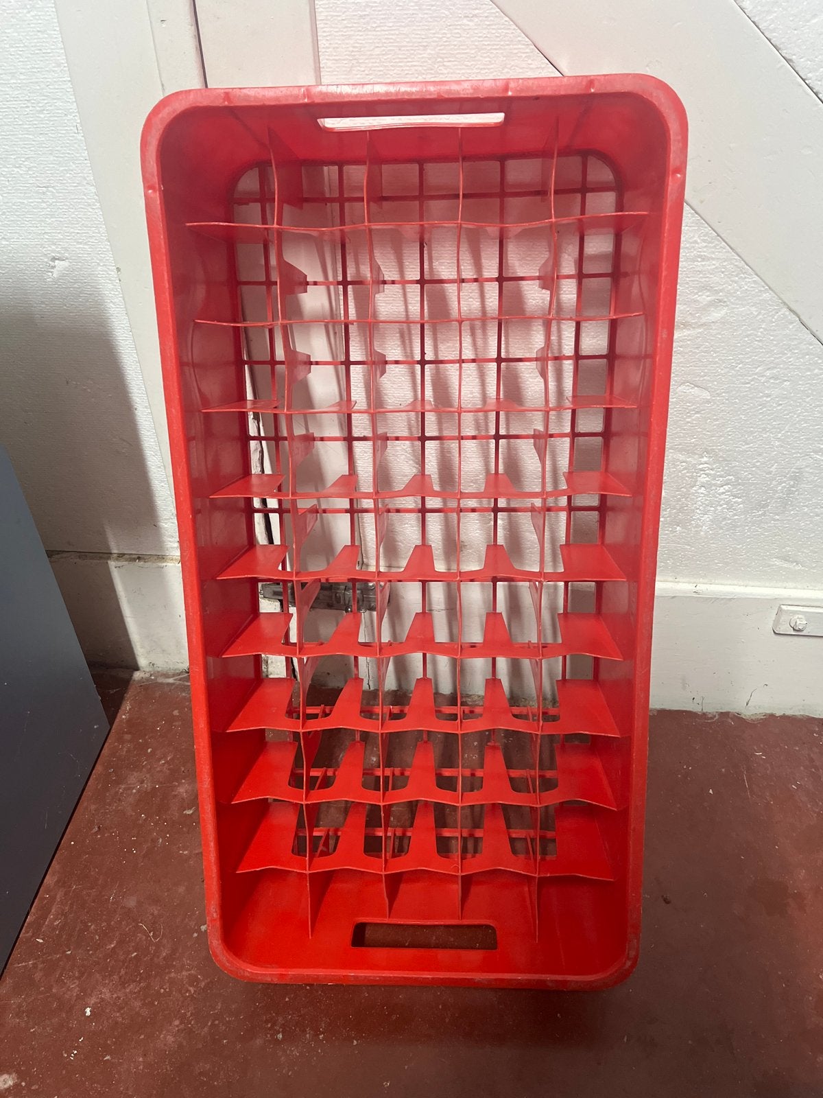 Glazenkrat voor 50 glazen - Rood, Ophalen, Kunststof, Rood, Overige typen