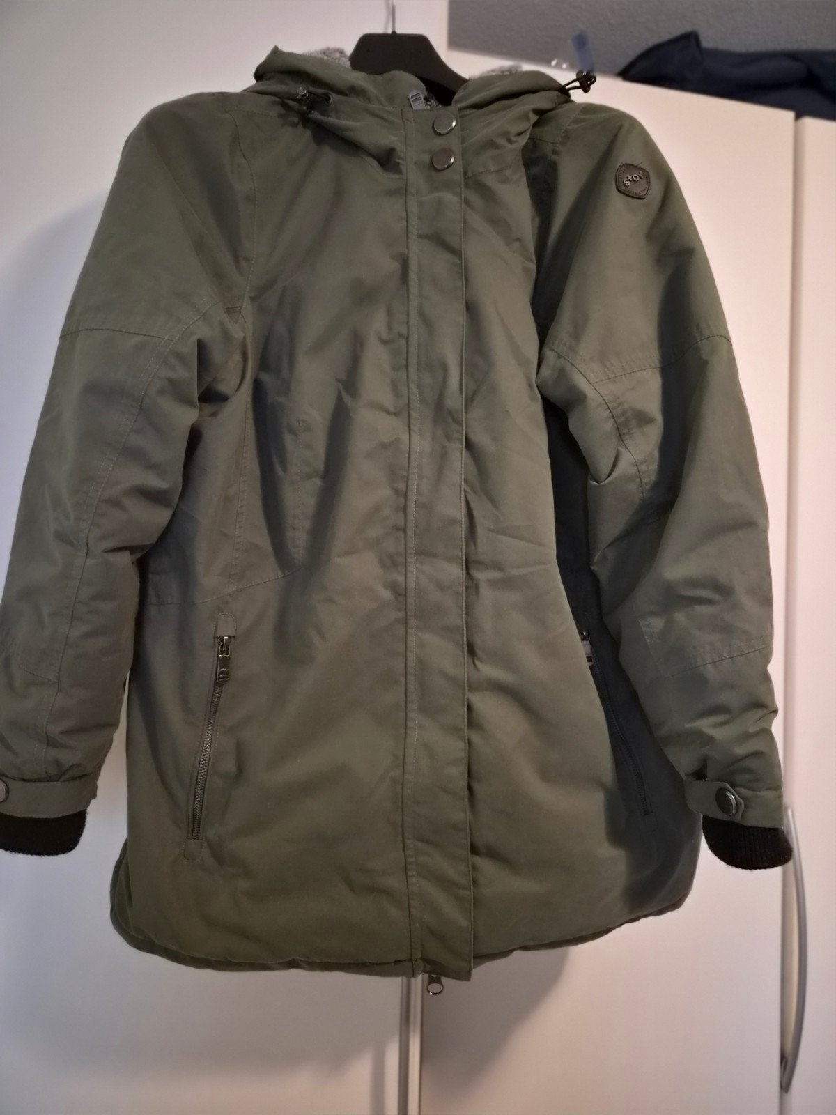 super mooie Stoy winterjas, maat 46, Stoy, Maat 46/48 (XL) of groter, Ophalen of Verzenden, Zo goed als nieuw