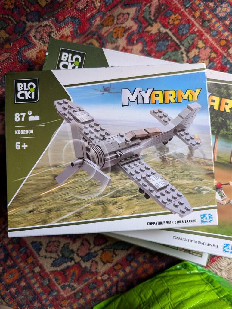 BLOCki MyArmy Vliegtuig Bouwset - Compatibel met LEGO, Ophalen of Verzenden, Nieuw, Overige merken