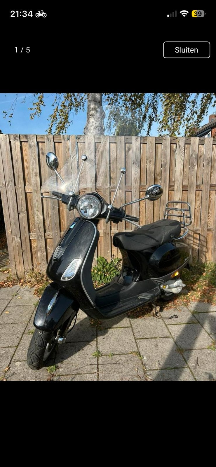 Vespa LX 4T - Blauw kenteken - Start en rijdt perfect, Fietsen en Brommers, Scooters | Vespa, Gebruikt, Maximaal 45 km/u, Ophalen of Verzenden