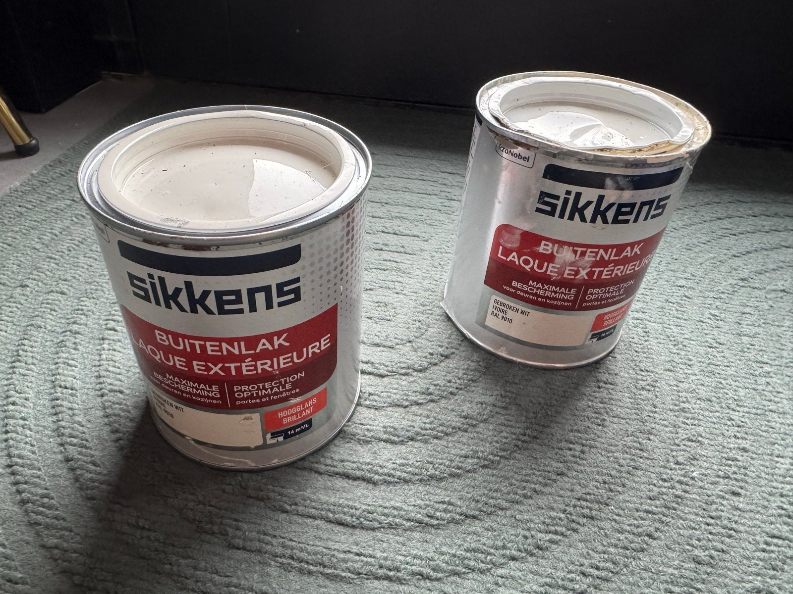 Sikkens Buitenlak Gebroken Wit RAL 9010, Verzenden, Wit, Zo goed als nieuw, Lak