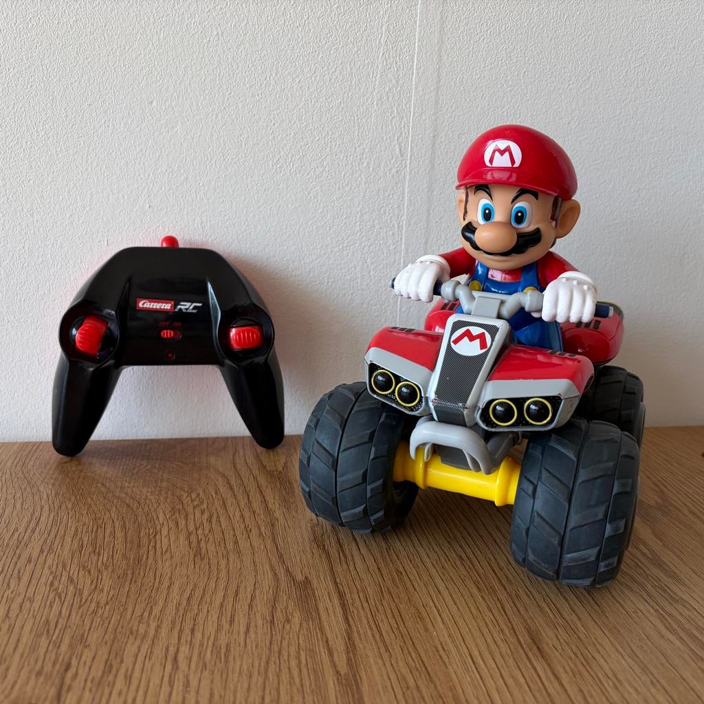 Mario Kart RC auto – Carrera (met controller), Elektro, Gebruikt, Ophalen of Verzenden, Auto onroad