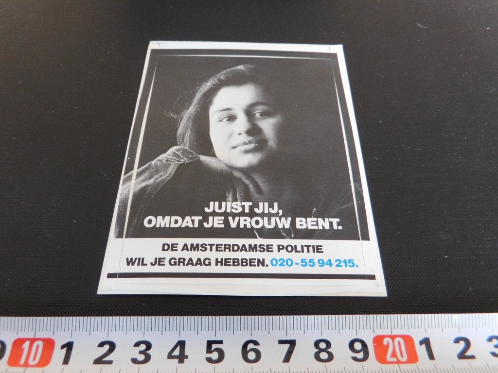 sticker Politie Gemeentepolitie Amsterdam GP  Vrouw MPOK649*, Ophalen, Zo goed als nieuw