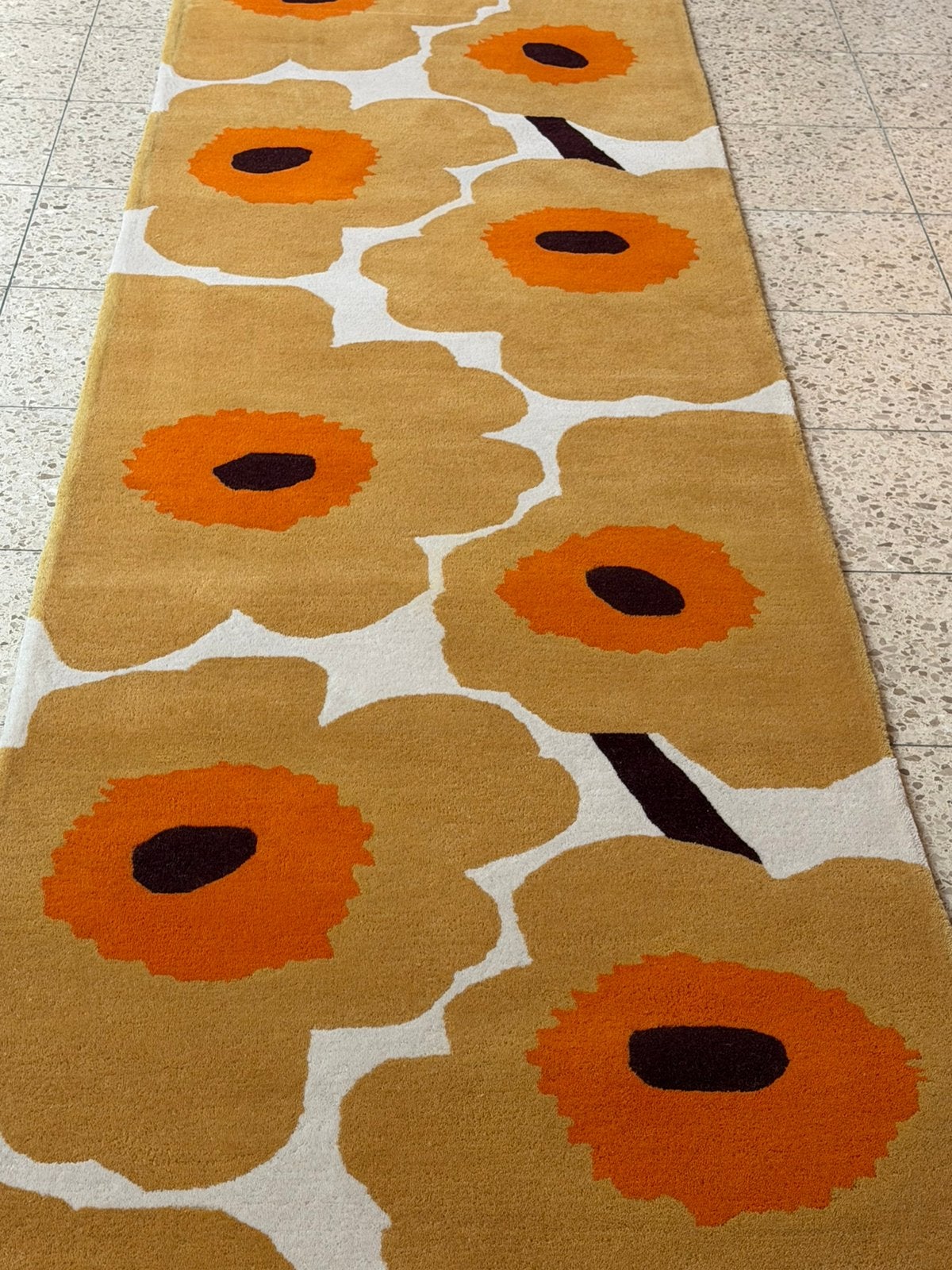Brink en Campman loper Marimekko Unikko Honey, Ophalen, 200 cm of meer, 50 tot 100 cm, Zo goed als nieuw
