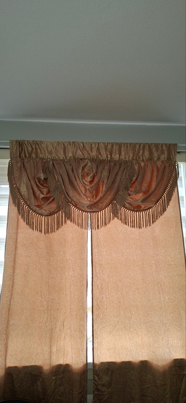 Draperie, Boog Gordijn, Ophalen of Verzenden, Goud, Gordijn