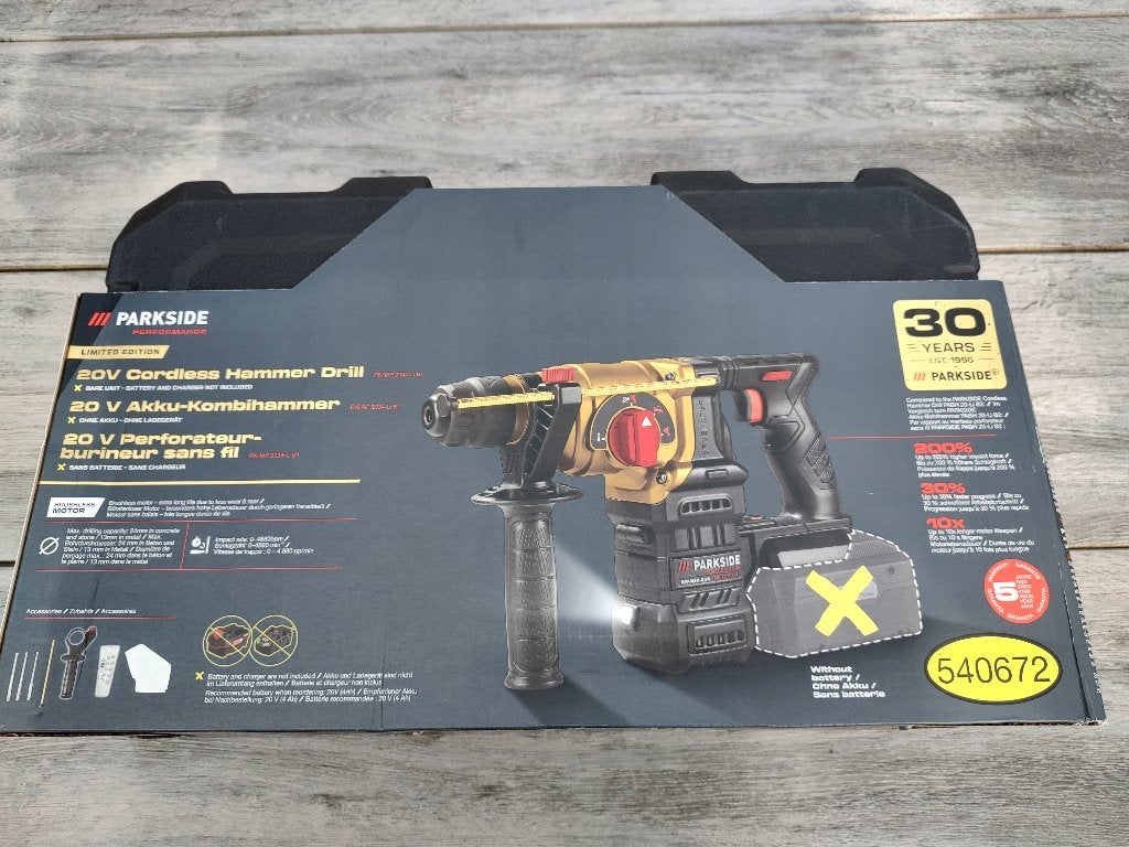 Parkside Performance Accu-boorhamer 20V - Limited Edition, Ophalen of Verzenden, Nieuw, Boor- en/of Breekhamer