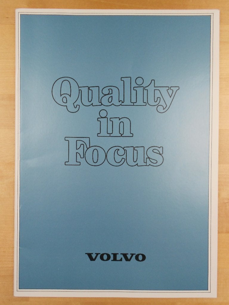 Volvo Kwaliteit Brochure 1982 F12 F10, Volvo, Zo goed als nieuw, Volvo, Ophalen of Verzenden