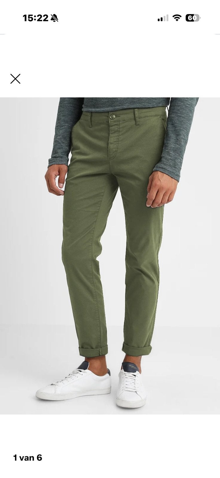 Nieuwe chino groen mt. 34 Pier One (Zalando), Ophalen of Verzenden, Zo goed als nieuw, Groen