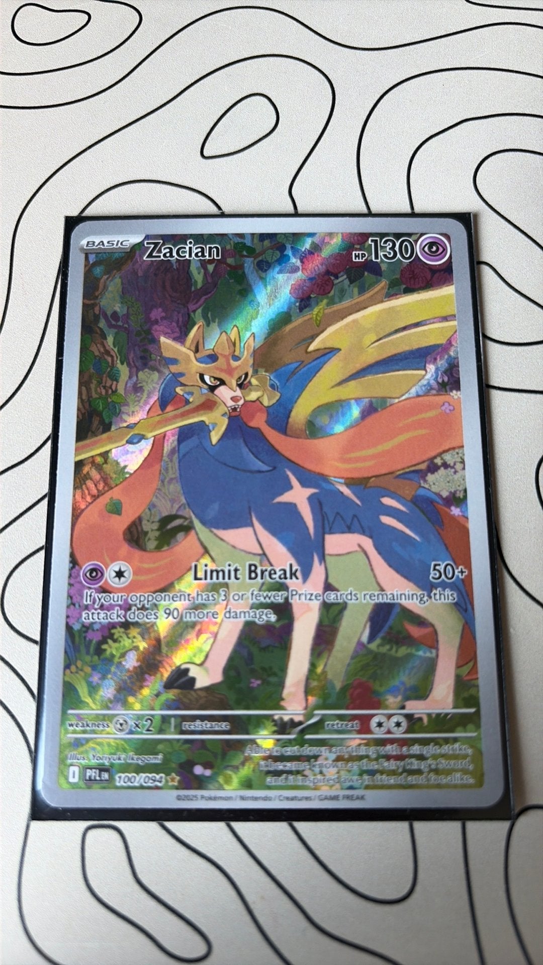 POKEMON CARD’s HIT ART  ZACIAN, Ophalen of Verzenden, Zo goed als nieuw