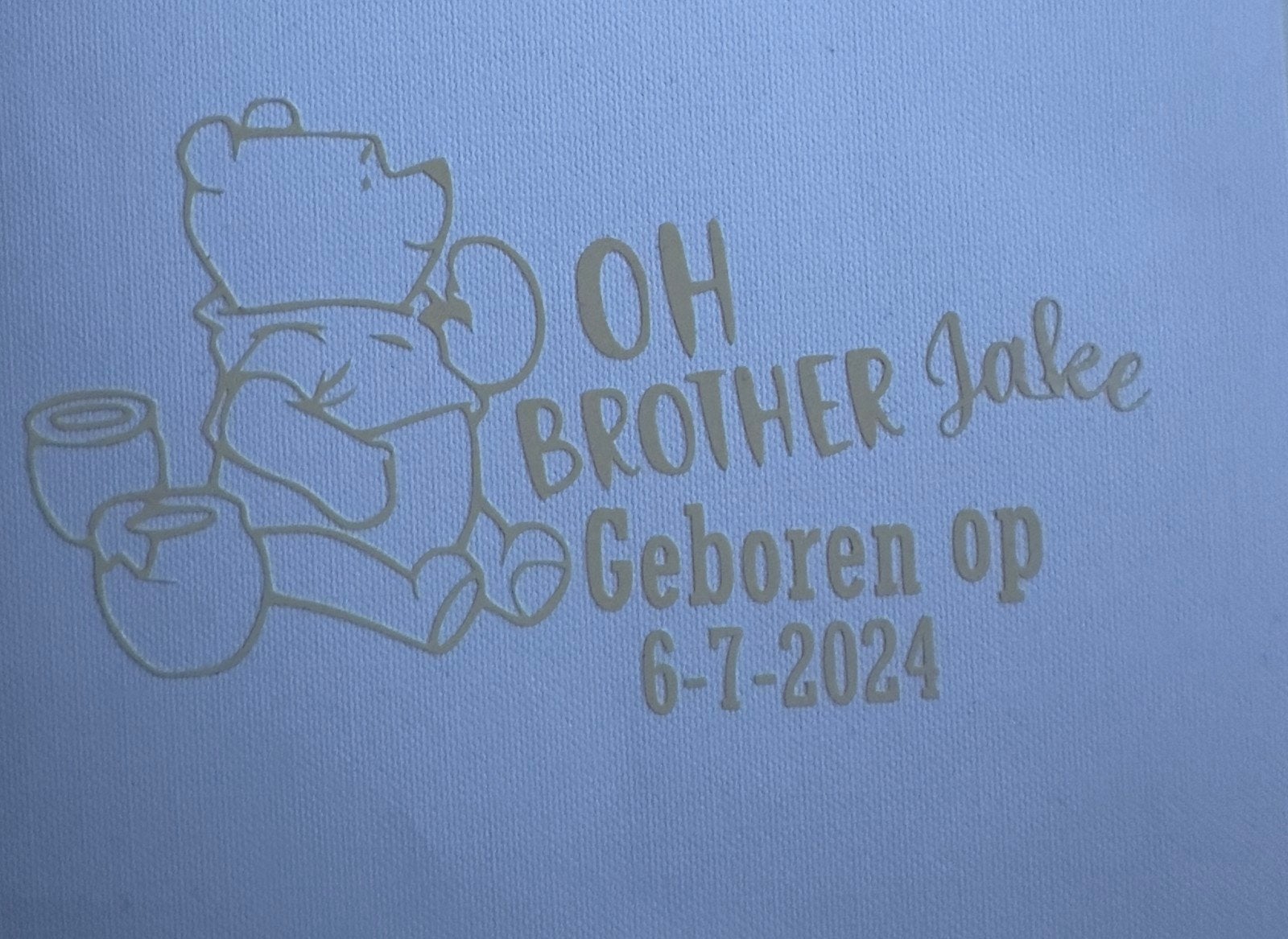 geboortesticker geboortebord baby, Ophalen of Verzenden, Nieuw, Geboortebord