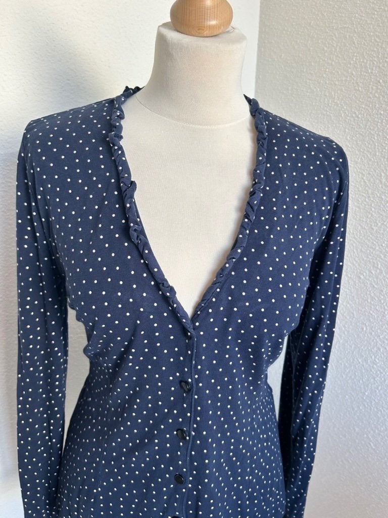 King Louie maat L mooie donkerblauwe top blouse 3003, Kleding | Dames, Blauw, Maat 42/44 (L), Ophalen of Verzenden, Zo goed als nieuw