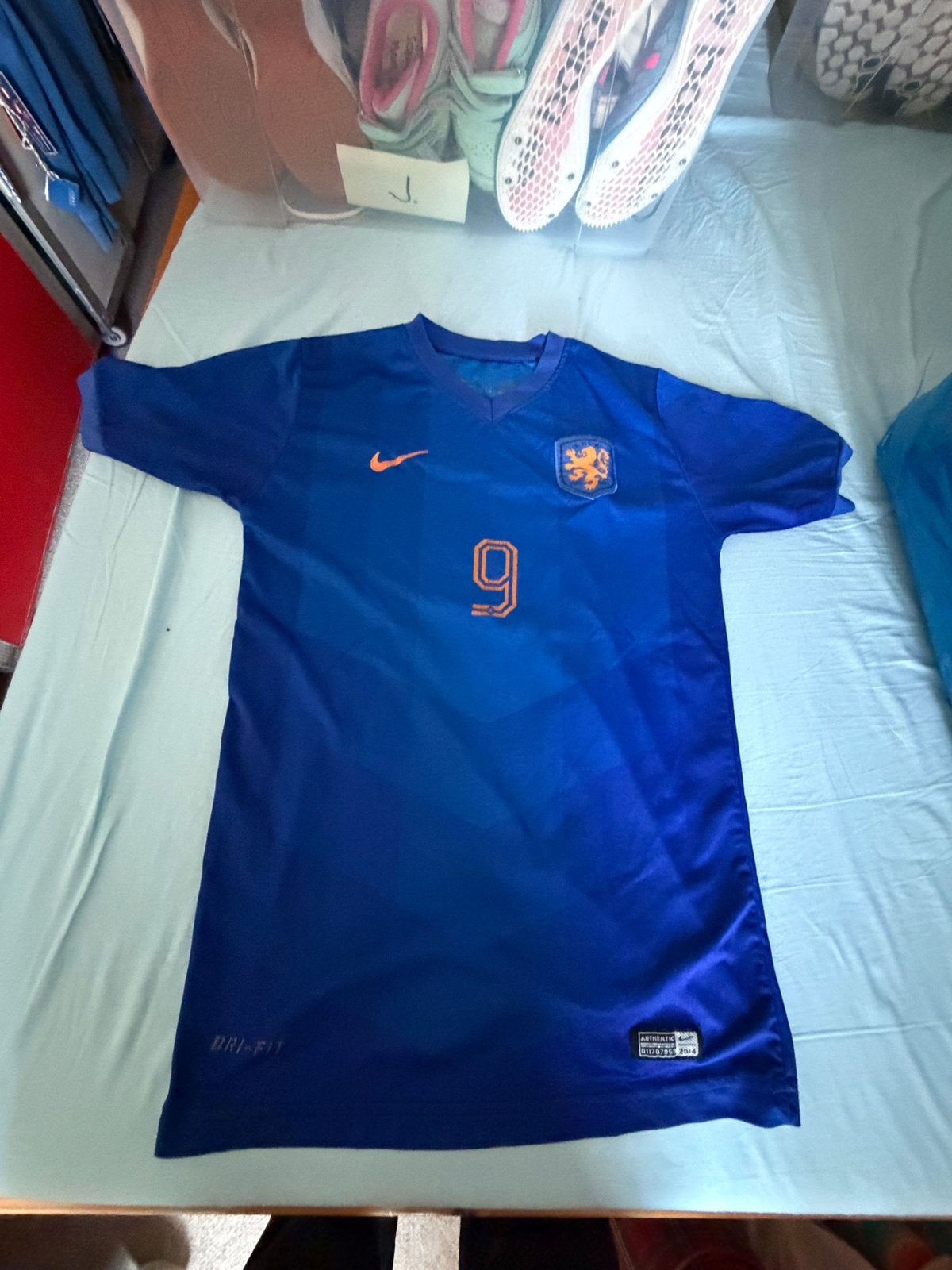 Oranje voetbalshirt V. Persie maat 176, Maat XS of kleiner, Verzenden, Gebruikt, Shirt