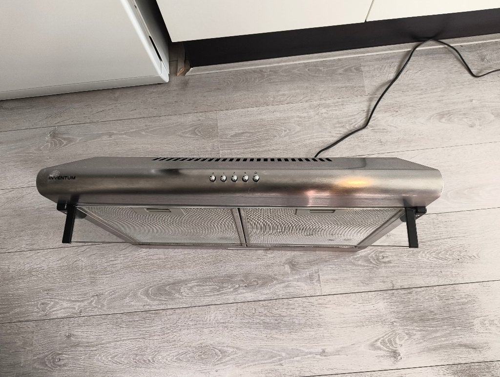 Inventum onderbouw afzuigkap AKO6012RVS (1 kapotte motor), Witgoed en Apparatuur, Ophalen, Gebruikt, Onderbouw afzuigkap, Vrijstaand